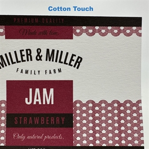 Cotton Touch (FSC) label test rulle - 10 cm x 4 meter